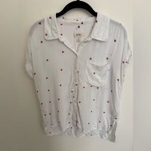 Style & Co. White Shirt with Watermelon Detail